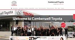Desktop Screenshot of camberwelltoyota.com.au