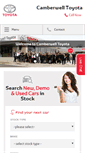 Mobile Screenshot of camberwelltoyota.com.au