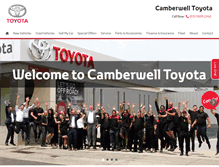 Tablet Screenshot of camberwelltoyota.com.au